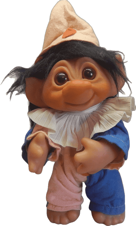 Classic troll doll with hat