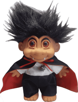 Floating troll doll