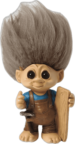 Floating troll doll
